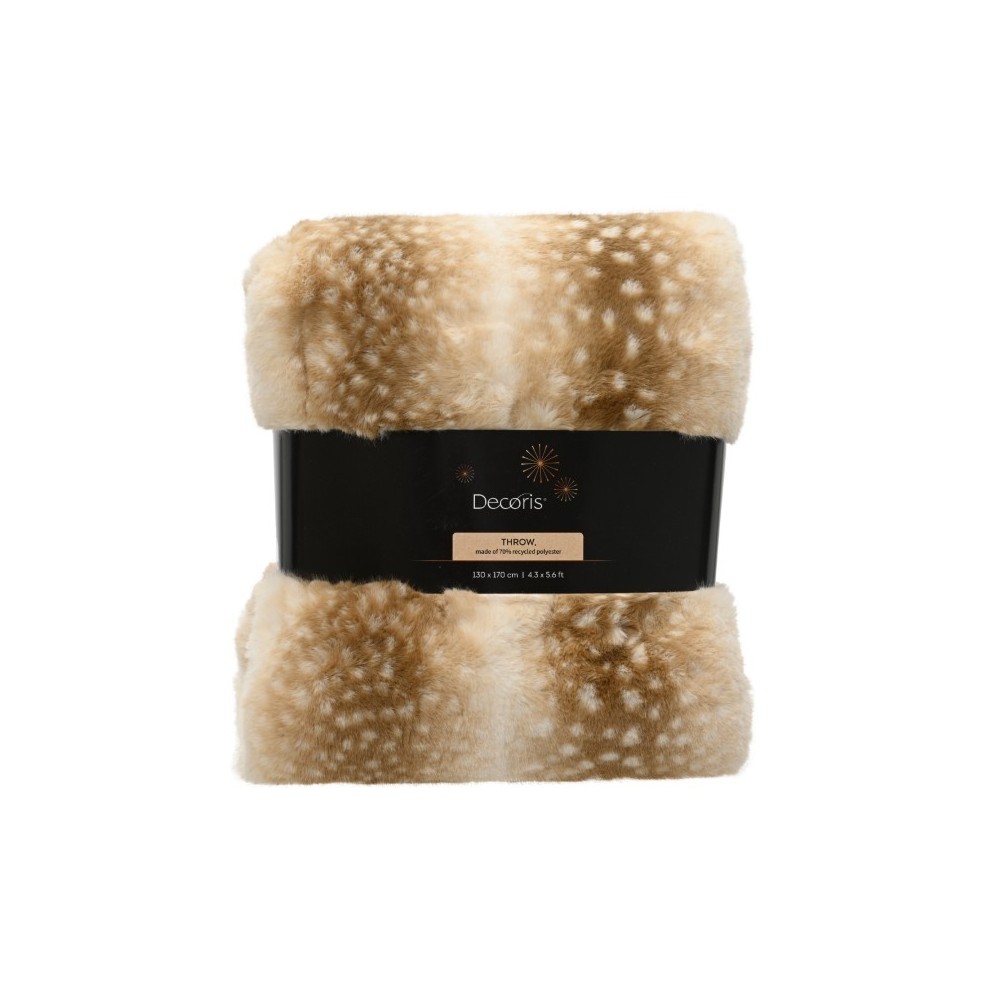 PLAID STILE BAMBI MARRONE L170XP130